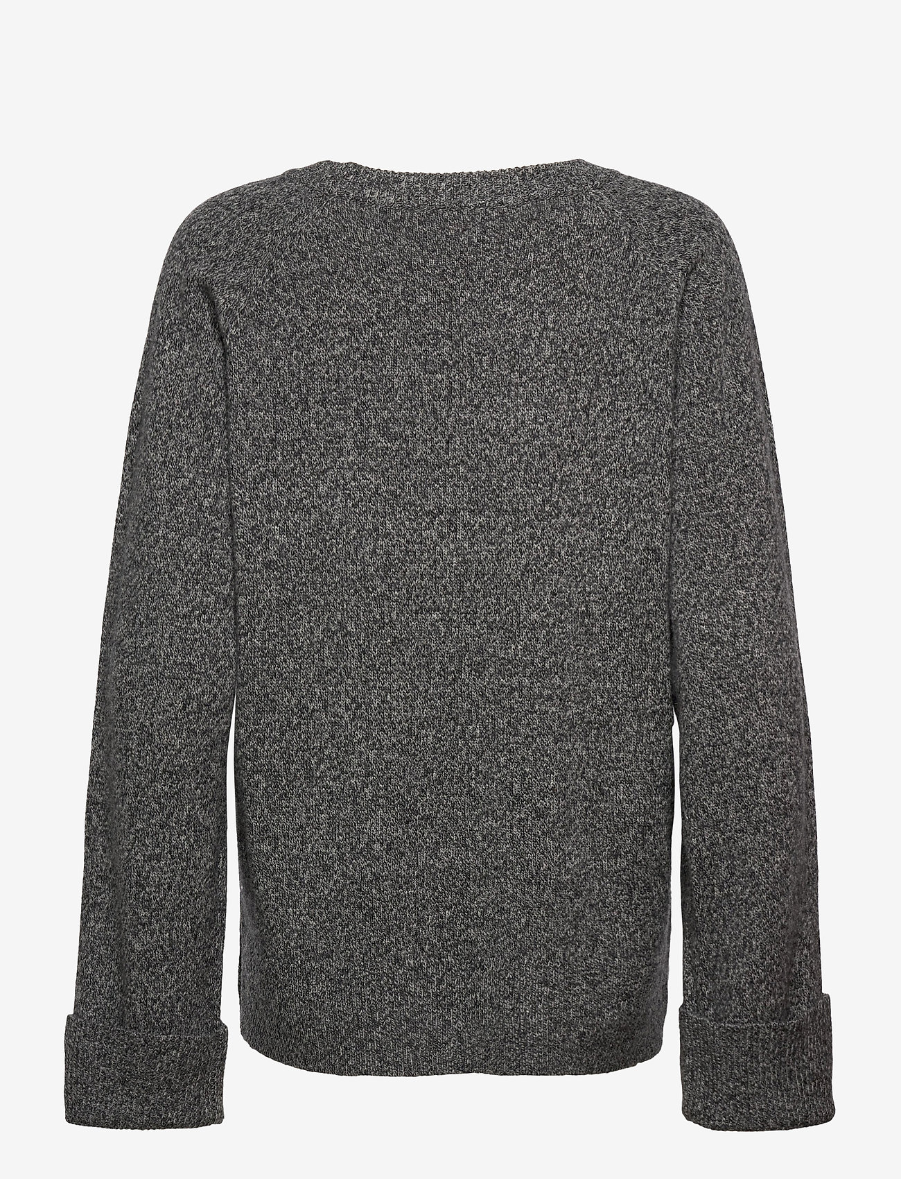 DESIGNERS, REMIX - Silvia Slit Sweater - tröjor - dark grey melange - 1