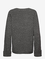 DESIGNERS, REMIX - Silvia Slit Sweater - tröjor - dark grey melange - 1