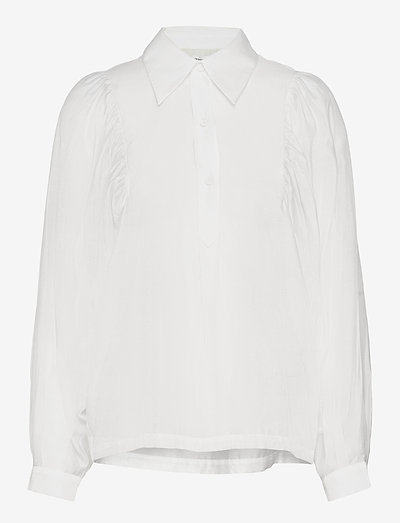 Sonia Half Placket - pitkähihaiset paidat - white