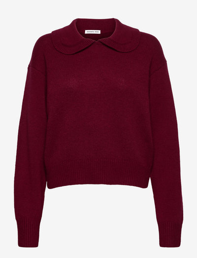 Carmen Collar Sweater - trøjer - red