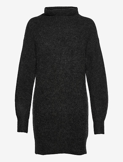 Verona Knit Dress - strikkjoler - grey melange
