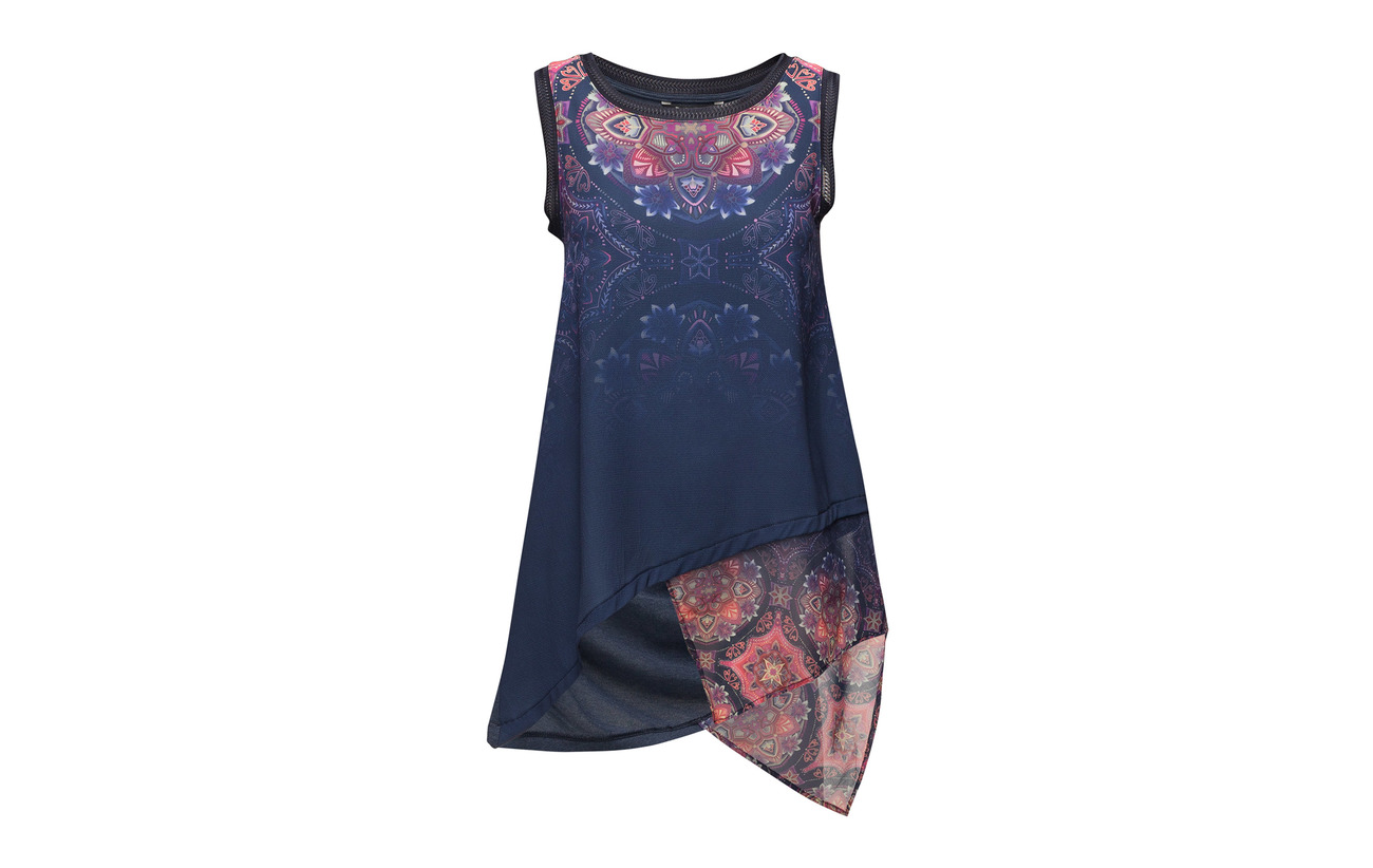 45 Desigual 5 Elasta Viscose 50 Bronte Blus Navy Polyester RwzqHBA
