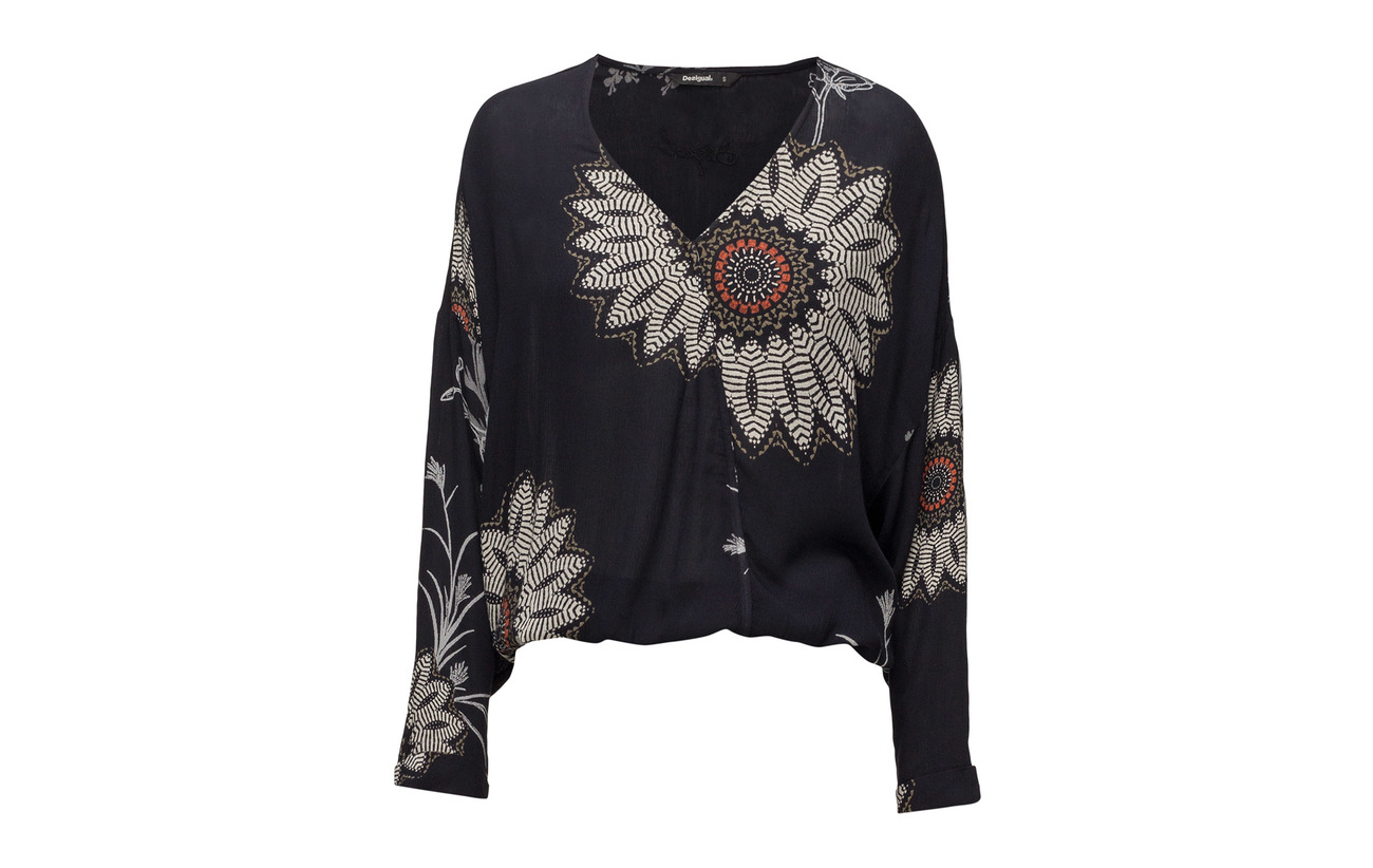 Desigual Blus Negro 100 Viscose Takey 88wqr