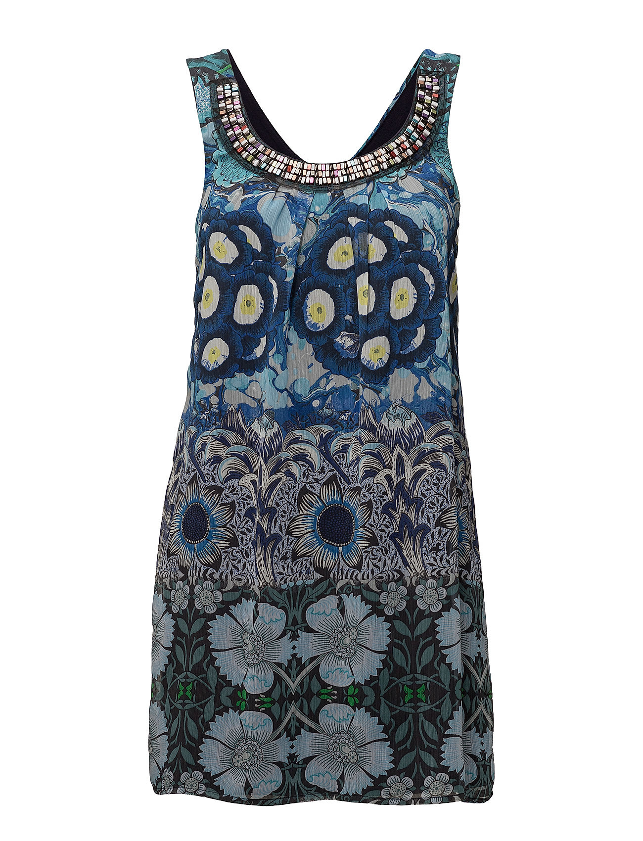 Vest Francoise Korte Jurk Blauw Desigual desigual kopen in de aanbieding Vest Francoise Korte Jurk Blauw Desigual desigual kopen in de aanbieding