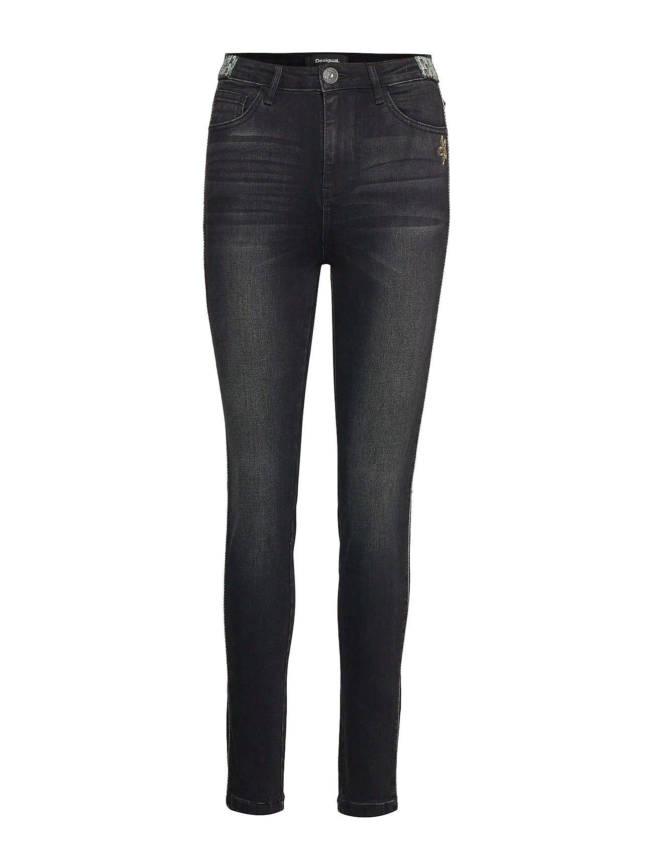 Desigual Denim New Yor Skinny Jeans Svart [Color: DENIM BLACK WASH ][Sex: Women ][Sizes: 25,26 ]