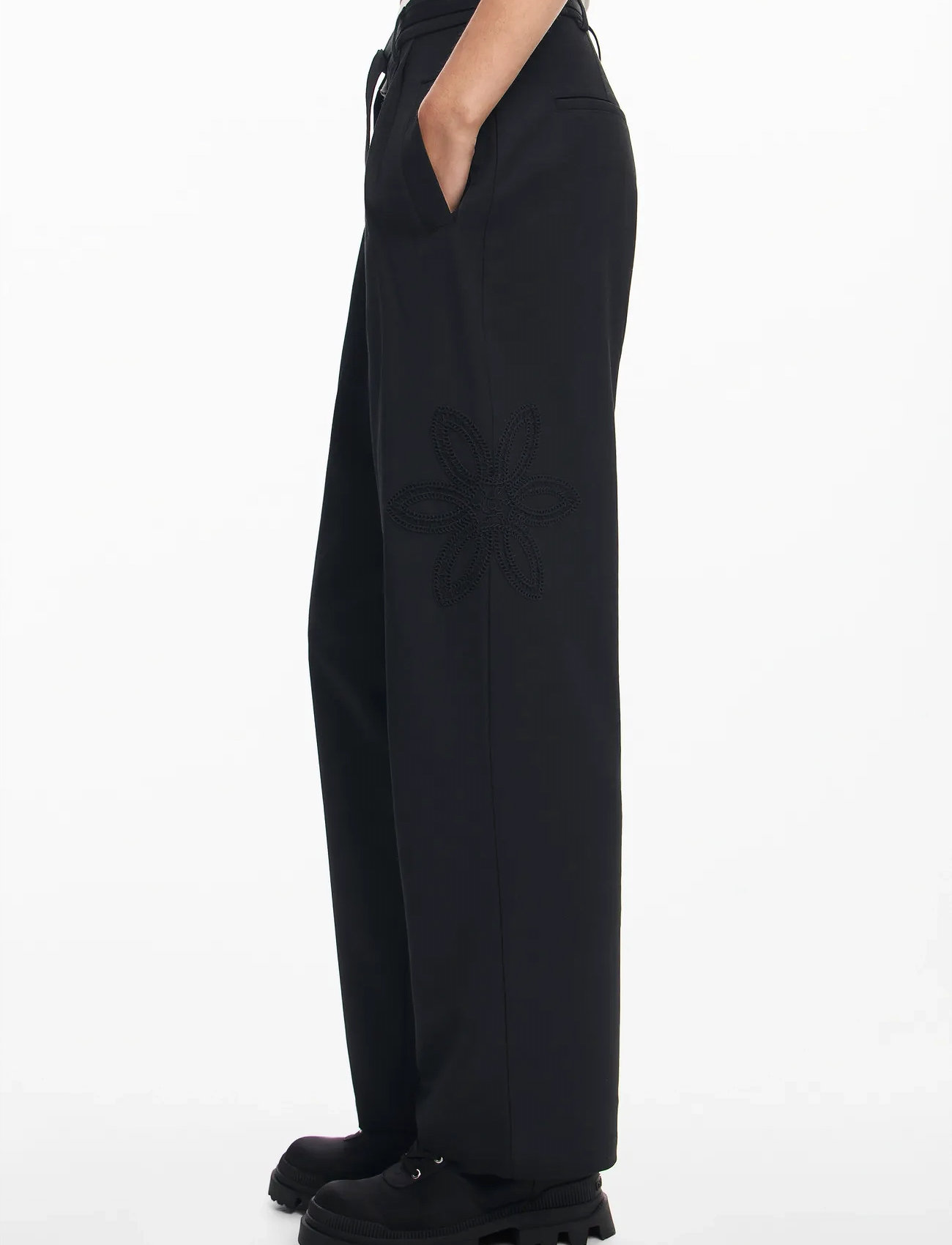 Desigual Rin, XS, Black, Bukser > Jakkesætsbukser, Dame