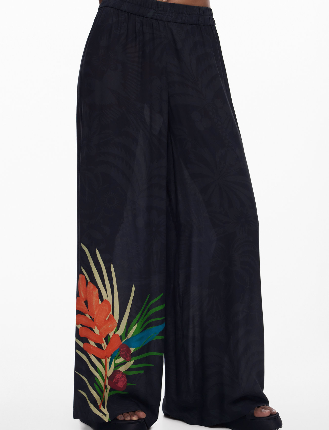 Desigual Colibrí, M, Black, Bukser > Brede Ben, Dame