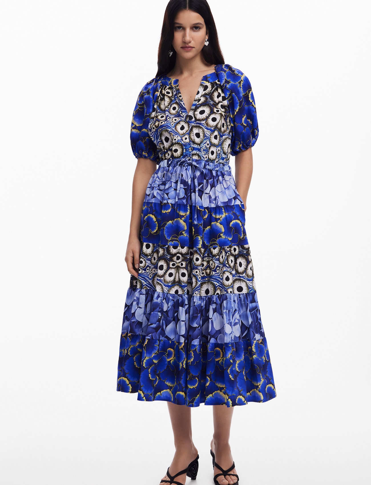 Desigual Cells, S, Purple, Kjoler > Sommerkjoler, Dame