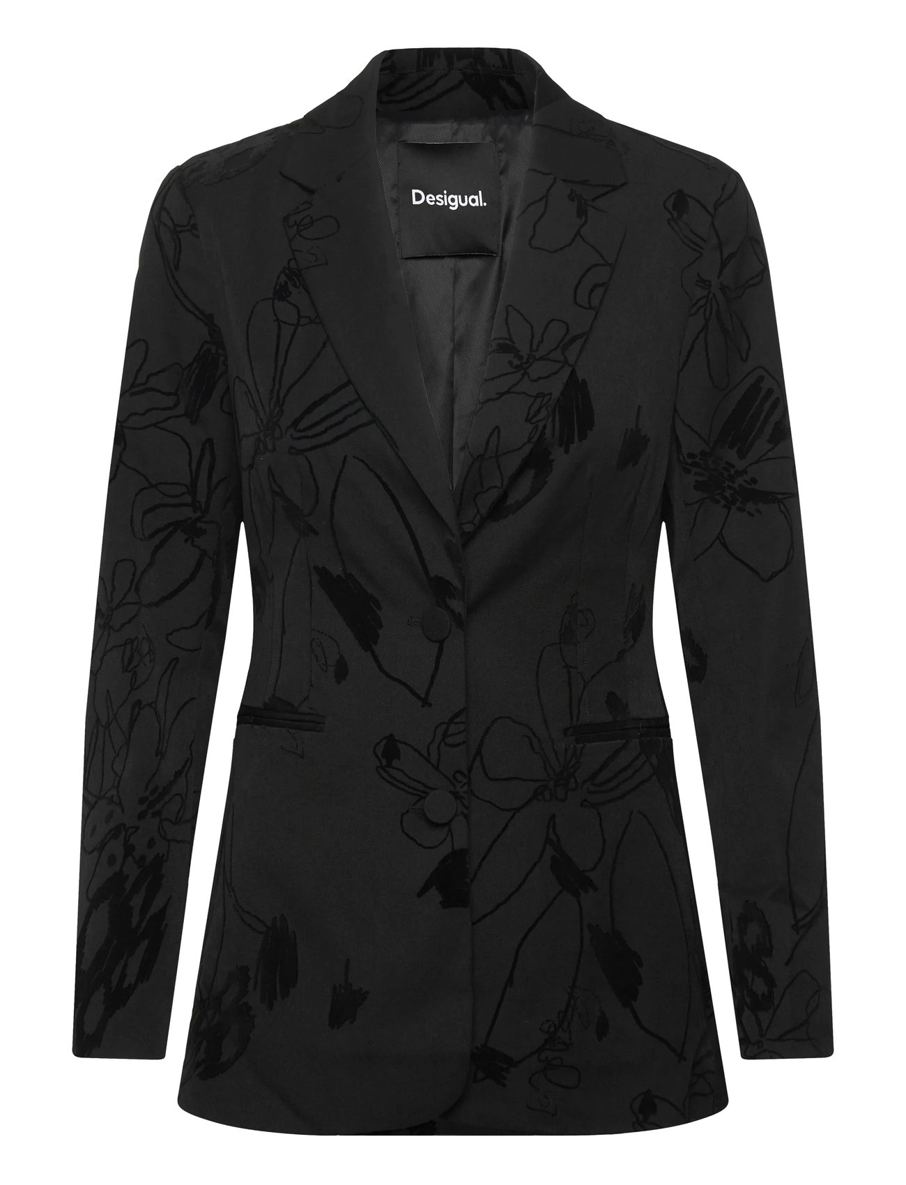 DESIGUAL Blazer Flockarty Schwarz - XS - Damen