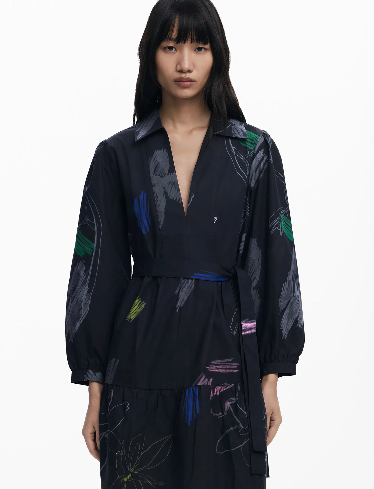 Desigual Pisos, XS, Black, Kjoler > Kort Kjole, Dame