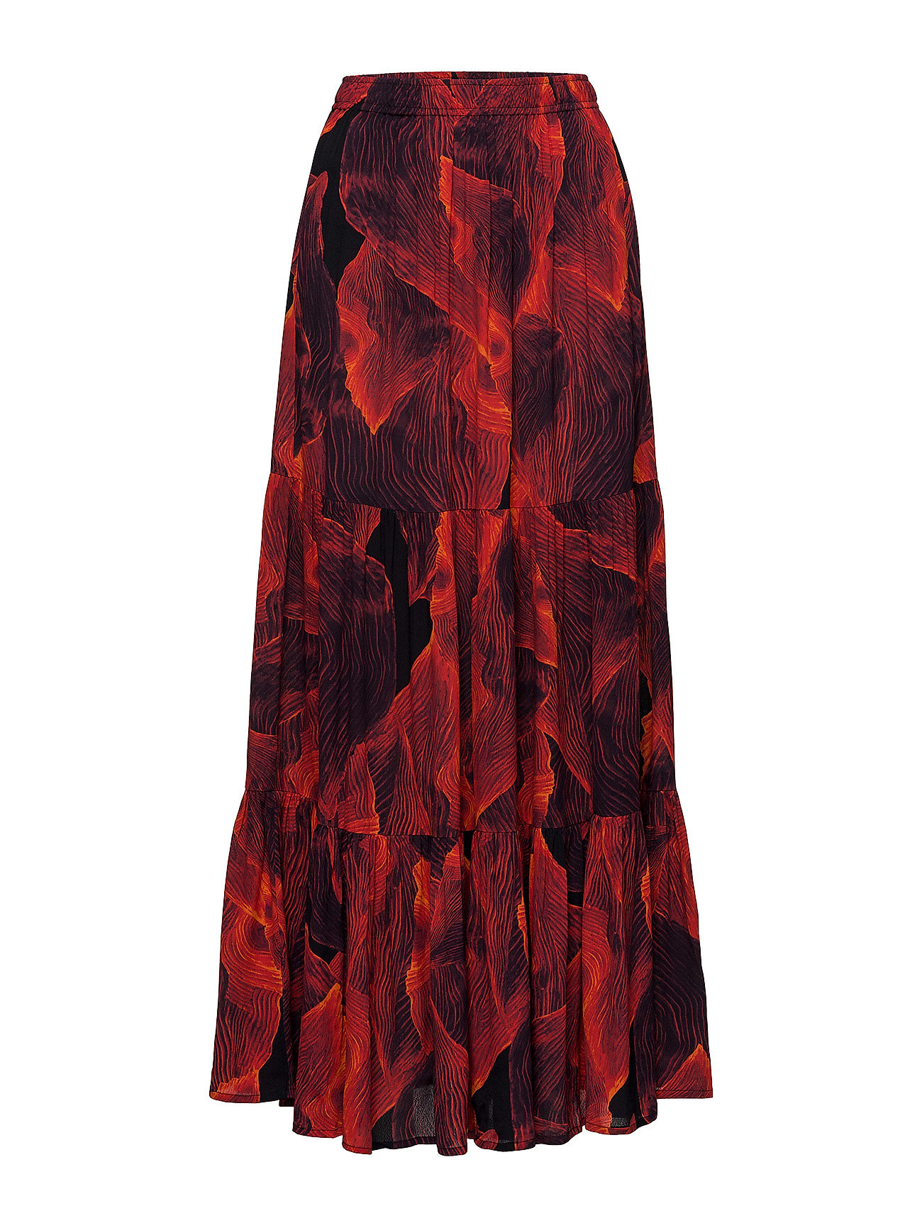Ruffle Skirt Maxirok Lange Rok Rood Diana Orving diana orving kopen in de aanbieding