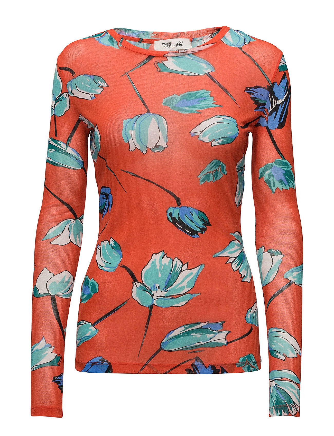 Ls Fitted T Shirt T Shirts Tops Long Sleeved Rood Diane Von Furstenberg diane von furstenberg kopen in de aanbieding Ls Fitted T Shirt T Shirts Tops Long Sleeved Rood Diane Von Furstenberg diane von furstenberg kopen in de aanbieding