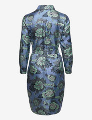Diane von Furstenberg - DVF PRITA DRESS - feather floral med misty blue - 1