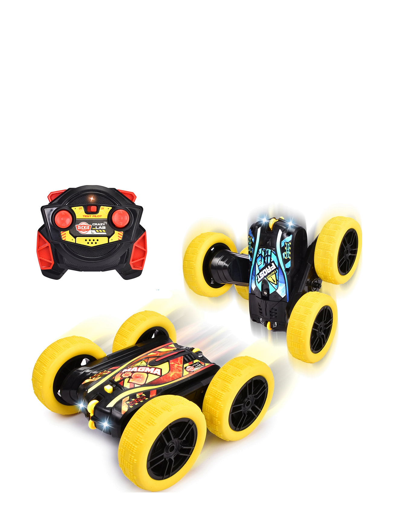 Dickie Toys Fire'n Frost Flippy Radio Controlled Car, 16 Cm Toys Remote Controlled Toys Multi/patterned Dickie Toys