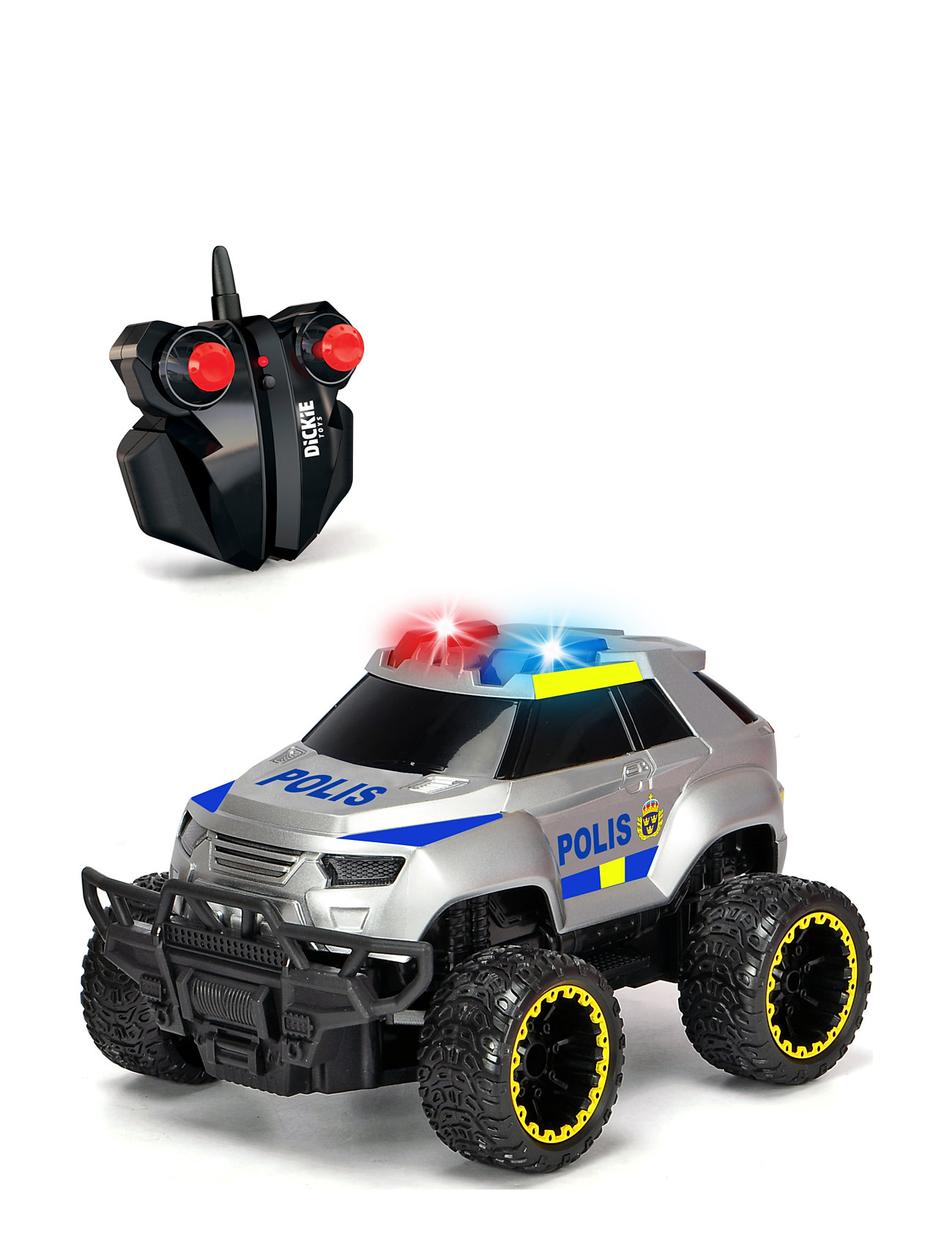 Swedish Rc Police Offroader, Rtr Patterned Dickie Toys