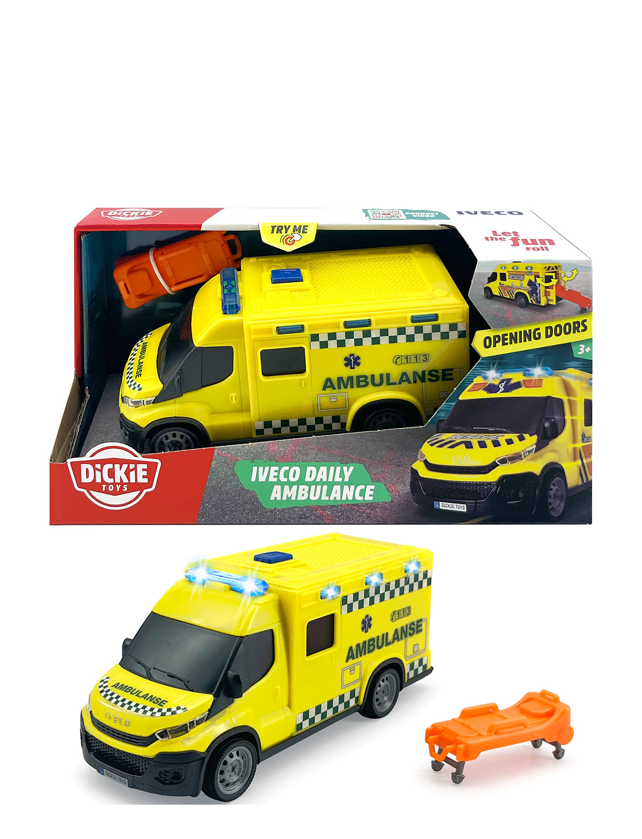 Dickie Toys Iveco Daily Ambulance Toys Toy Cars & Vehicles Toy Cars Ambulances Multi/patterned Dickie Toys