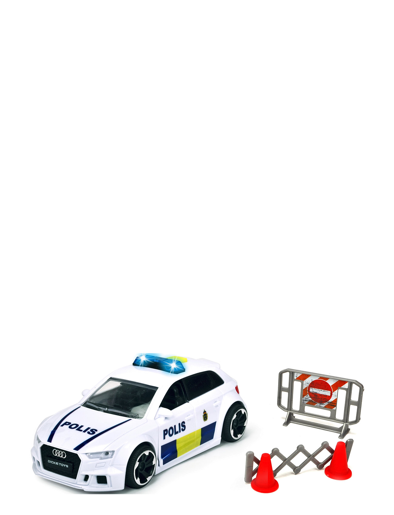 Dickie Toys Audi Rs3 Swedish Police Car White Dickie Toys