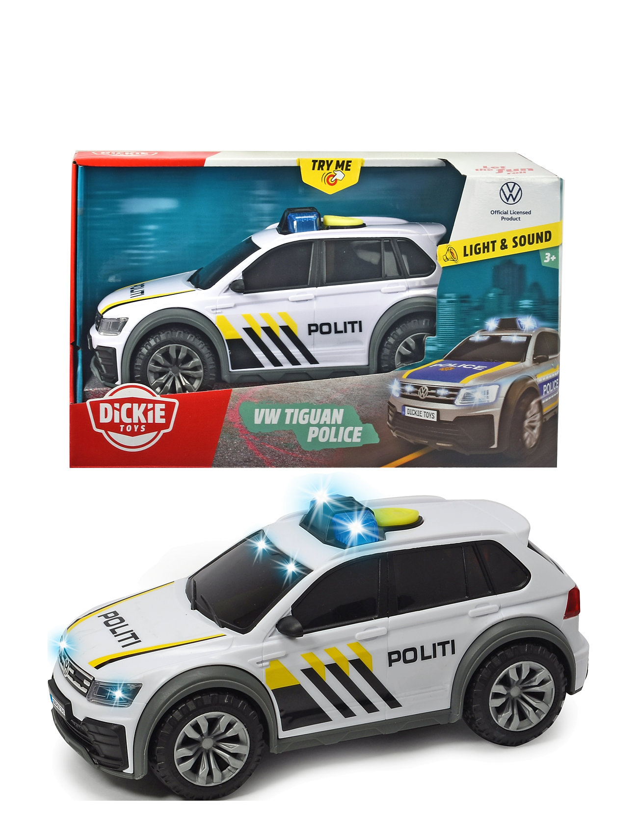 Dickie Toys Norwegian Vw Tiguan R-Line Police Car Patterned Dickie Toys