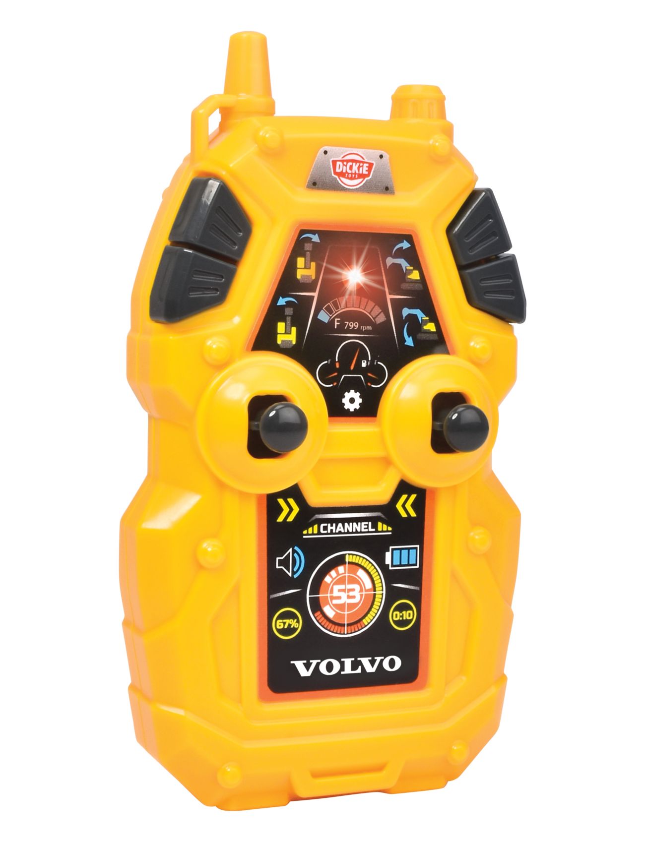 Dickie Toys Radio Controlled Volvo Excavator Toys Toy Cars & Vehicles Toy Vehicles Construction Cars Yellow Dickie Toys
