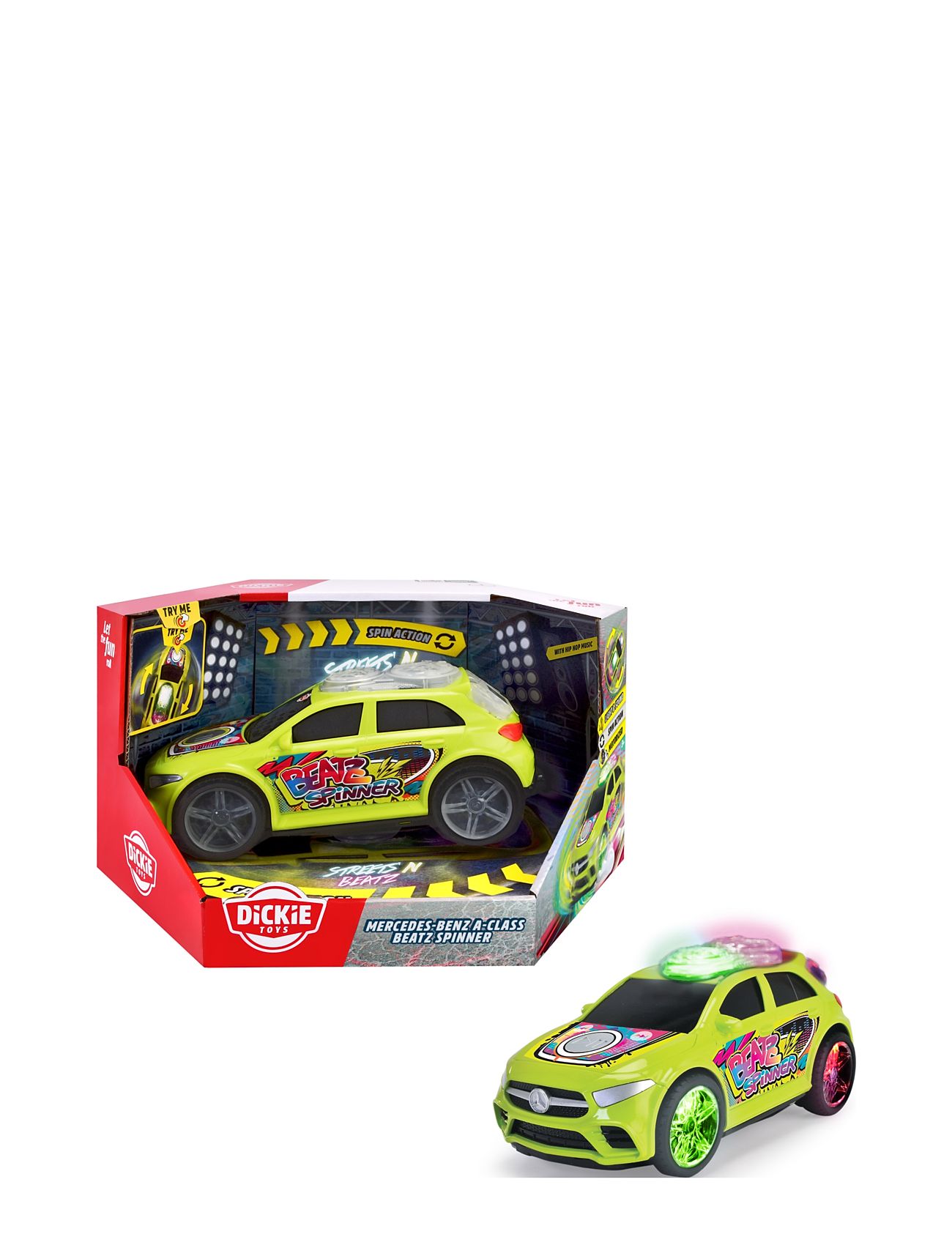 Dickie Toys Mercedes A Class Beatz Spinner Toys Toy Cars & Vehicles Toy Cars Green Dickie Toys
