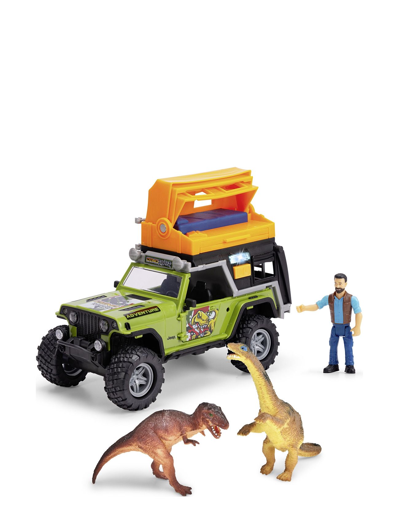 Dickie Toys Dino Camper Leksaksbil, 23 Cm Toys Toy Cars & Vehicles Toy Vehicles Multi/patterned Dickie Toys