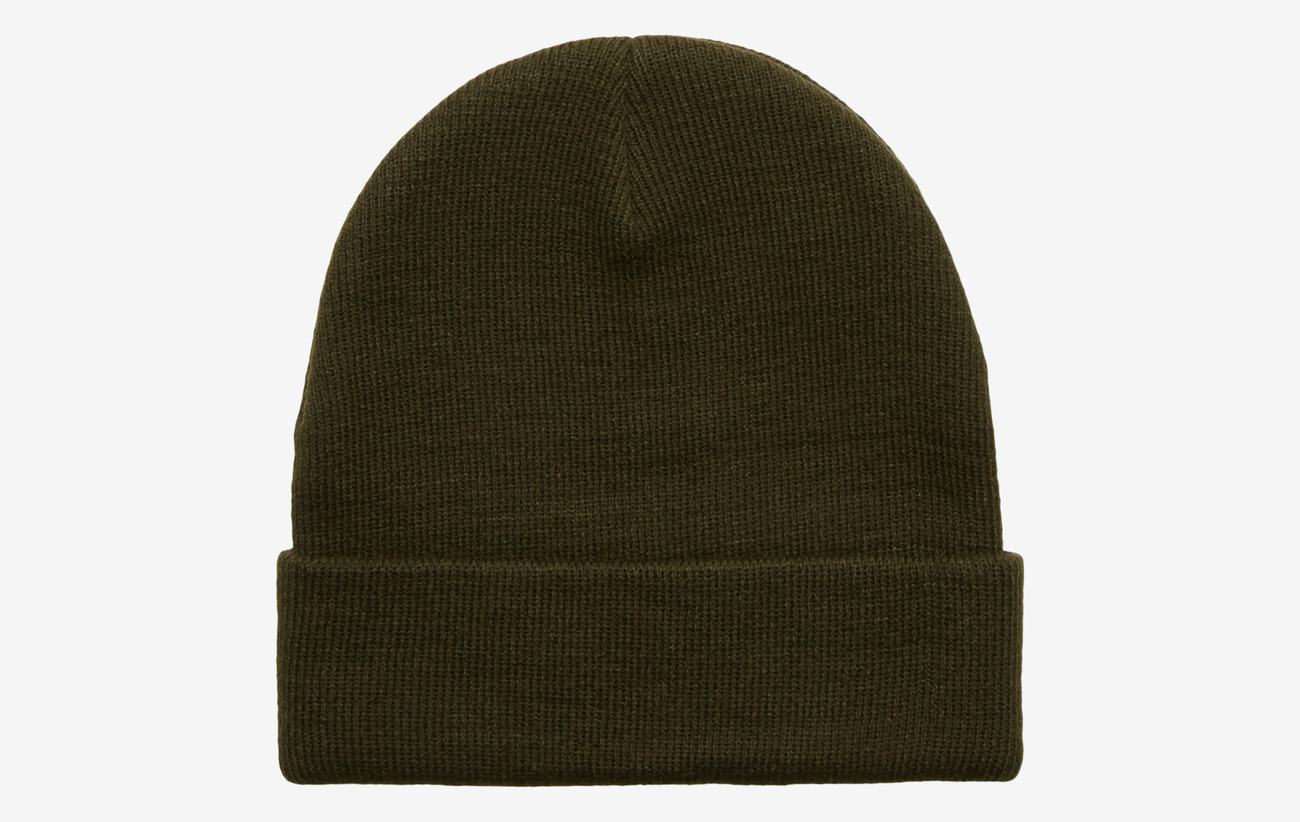 olive green beanie hat