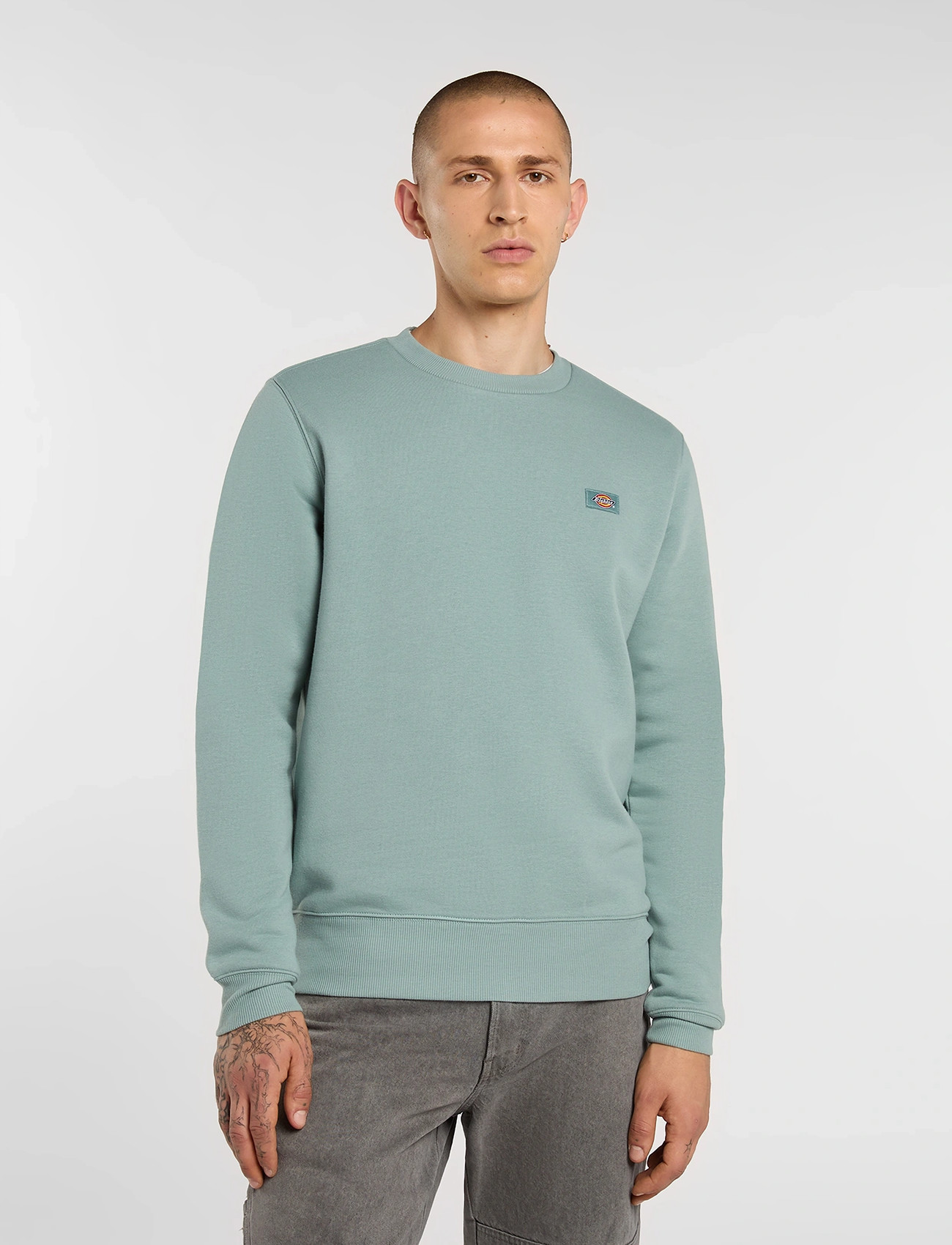 Dickies M Oakport Sweatshirt, XXL, Green, Sweatshirts & Hættetrøjer > Sweatshirts, Herre