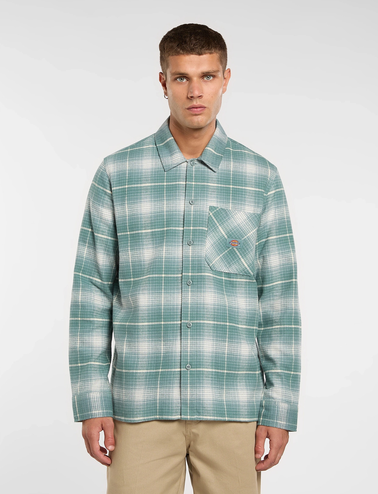 Dickies Forest Check Shirt, XL, Green, Skjorter > Afslappet Shirts, Herre