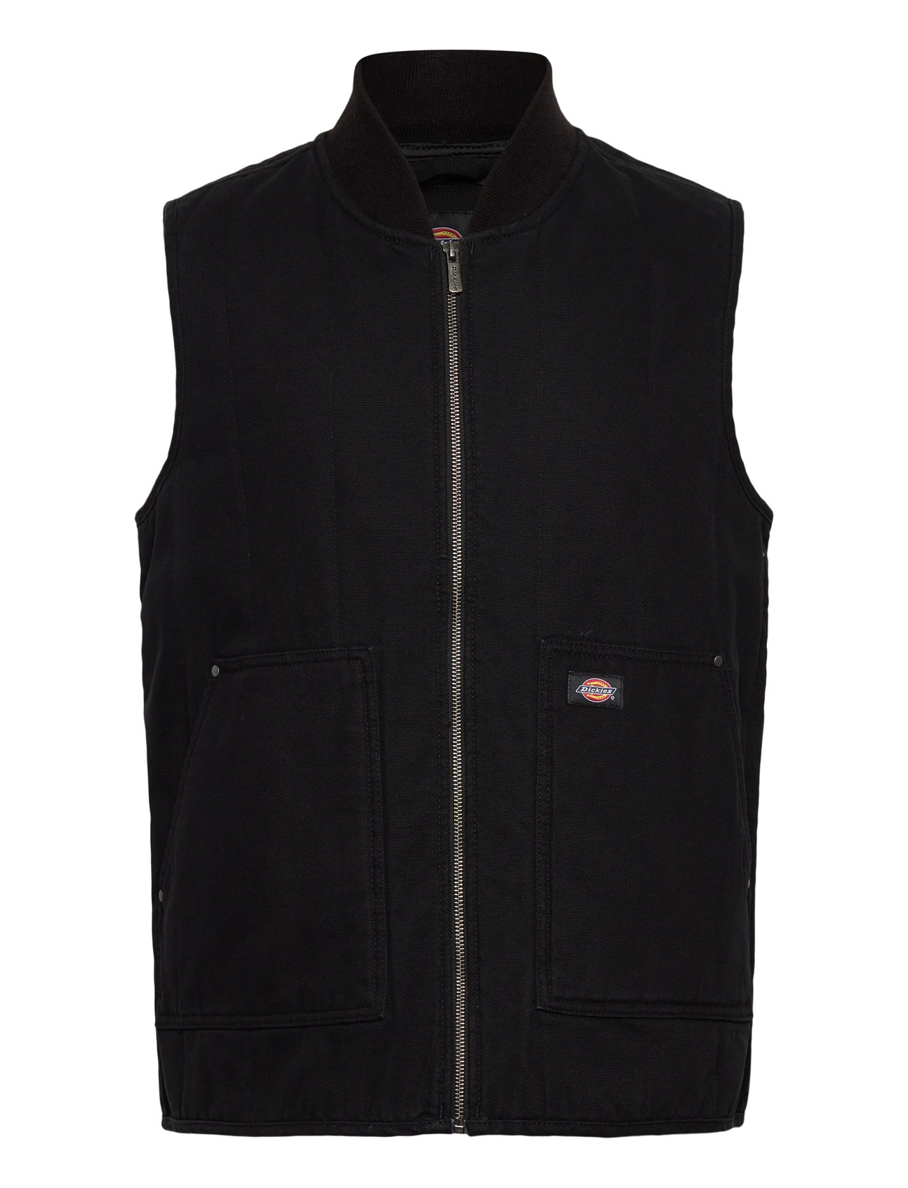 DICKIES M Quilted Canvas Vest Schwarz - L - Herren
