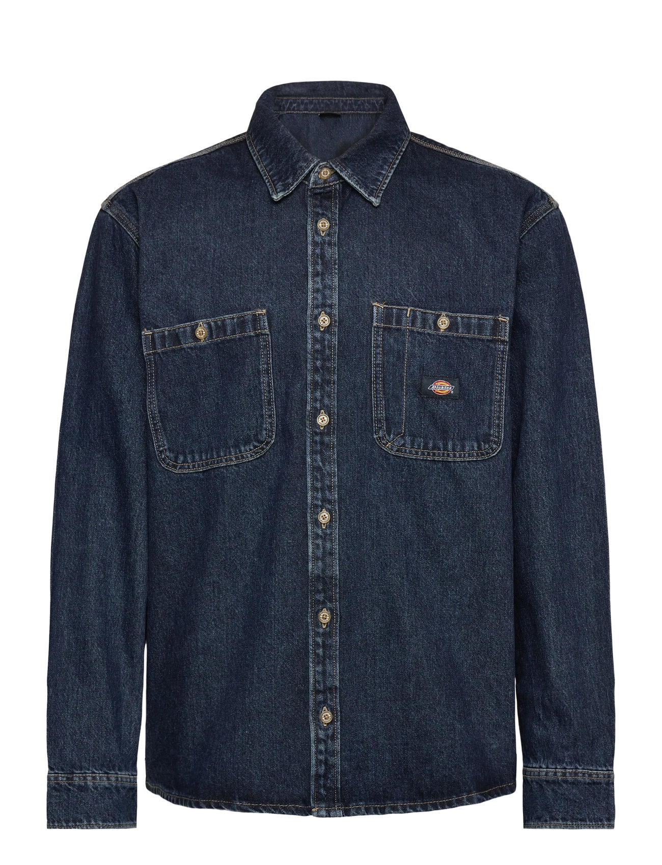 DICKIES M Mechanic Denim Shirt Ls Blau - S - Herren