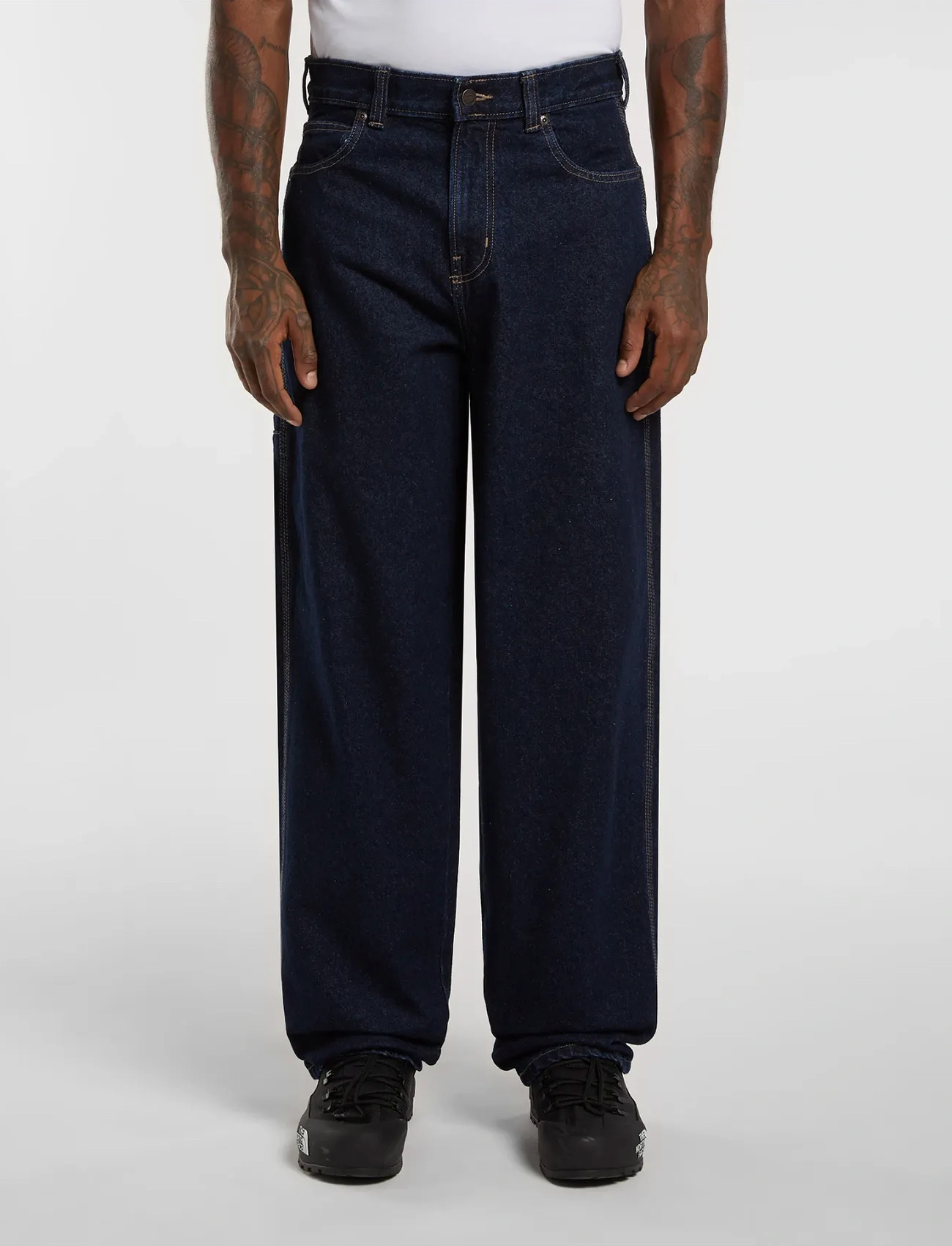 Dickies 958 Baggy Tapered Work Jean, 33 x 32, Navy, Jeans > Afslappede, Herre