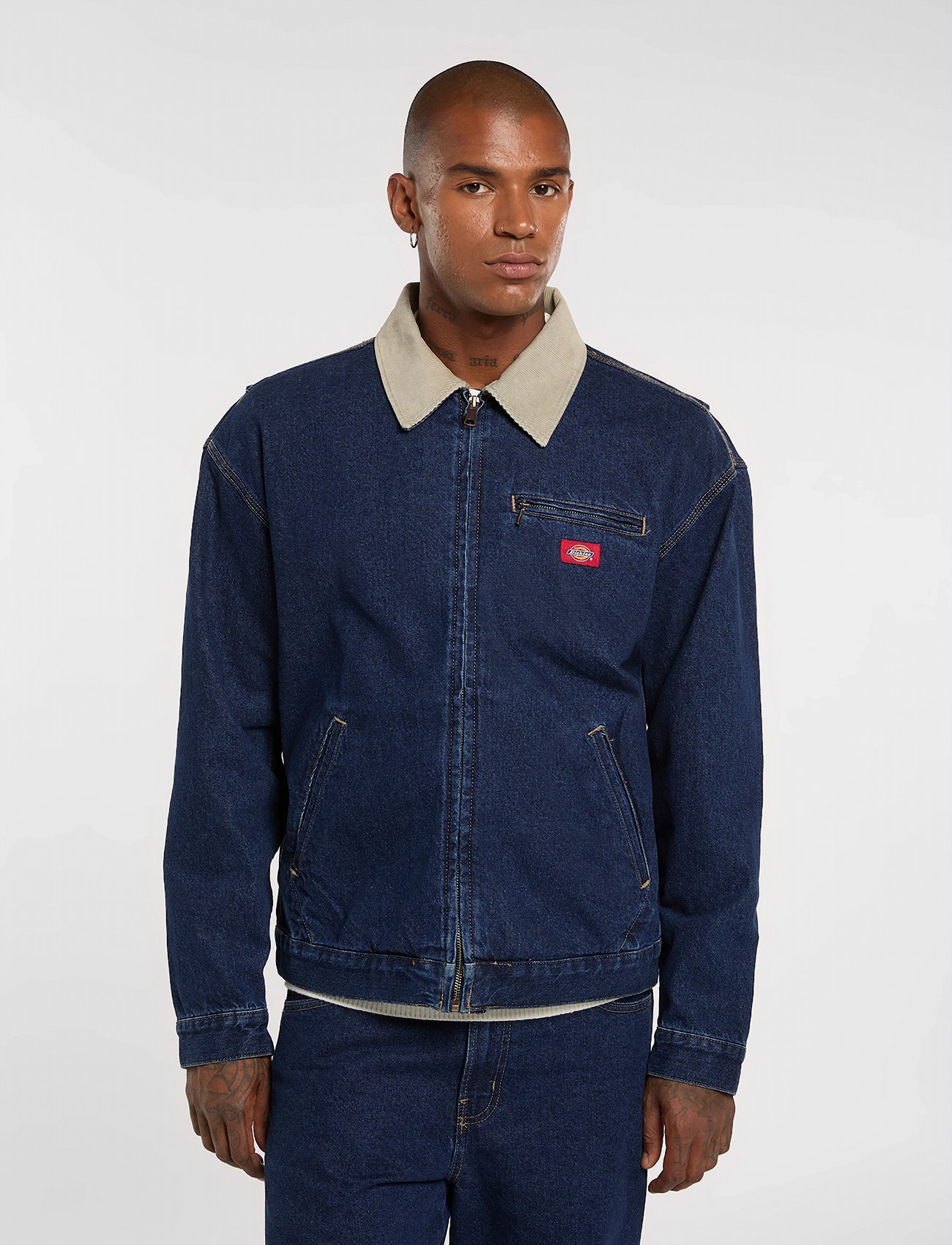 Dickies Denim Painter Jacket, M, Navy, Overdele > Overtrøjer, Herre