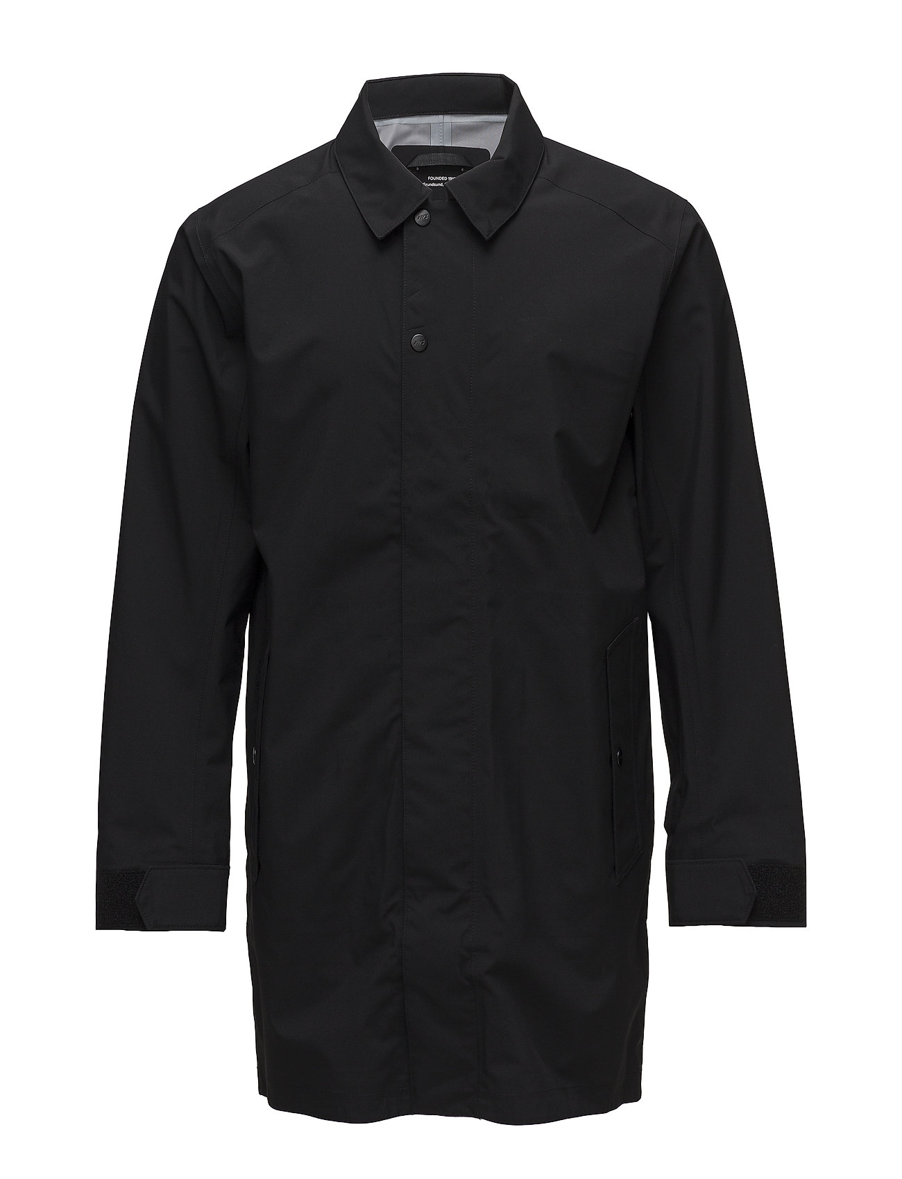 Eje Usx Coat Dunne Lange Jas Zwart Didriksons didriksons kopen in de aanbieding