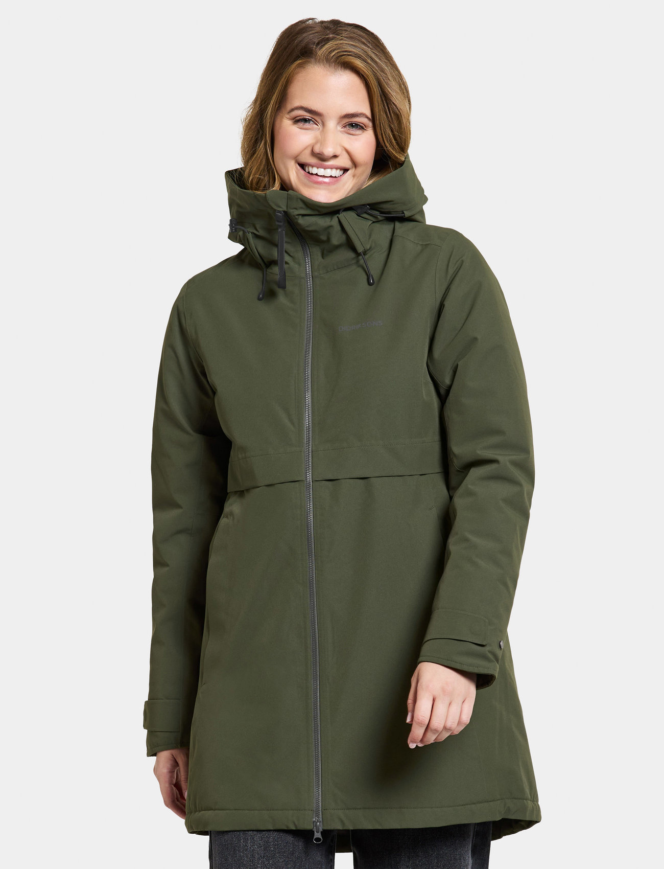 Didriksons Helle Wns Parka 5 (Deep Green/Grön) - 1760 kr | Boozt.com