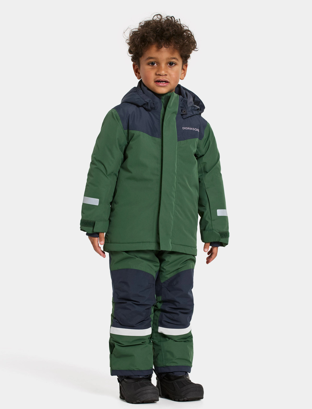 Didriksons Skare Kids Set, 98, Green, Overalls > Overalls Og Sæt Til Sne-Ski, Børn