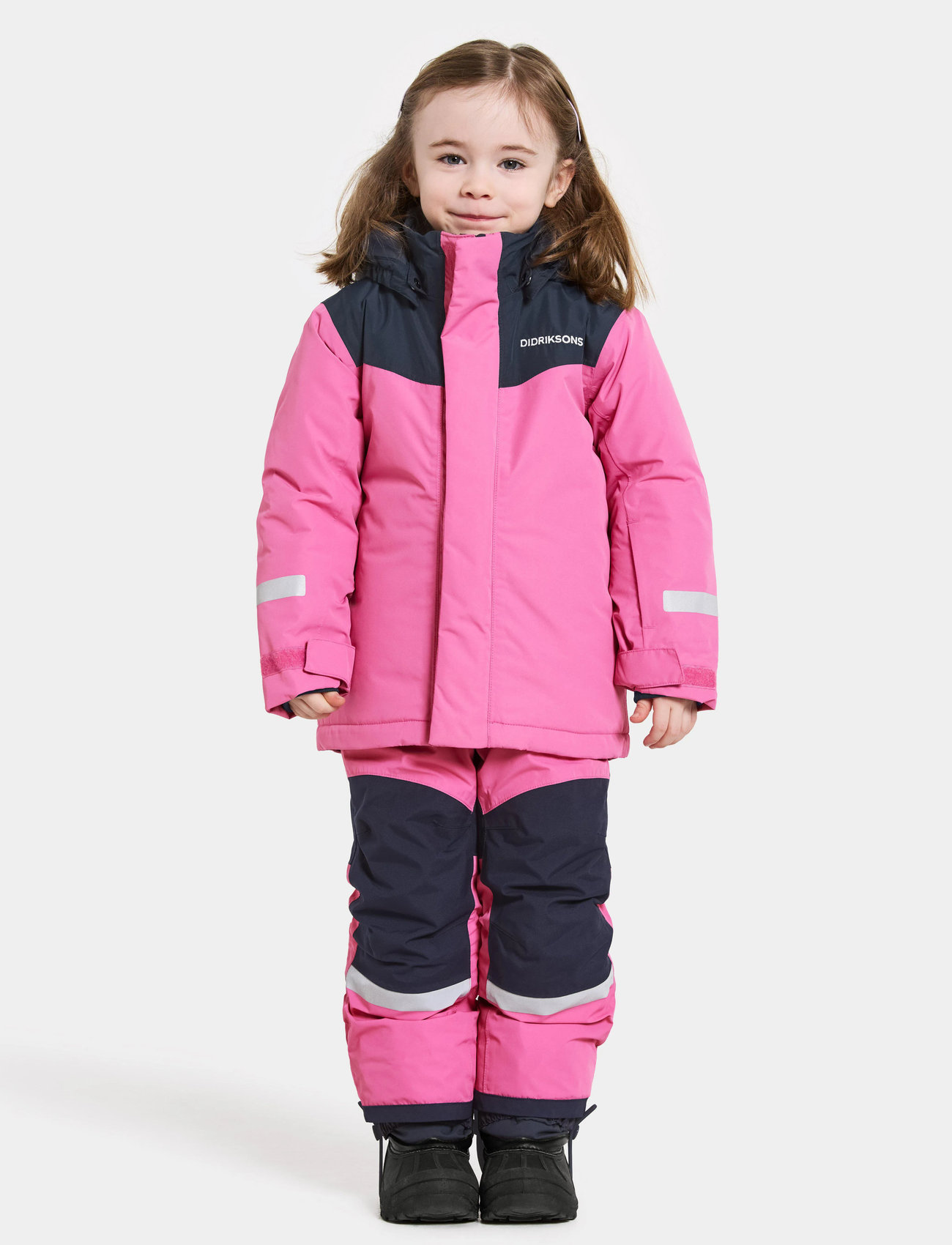Didriksons Skare Kids Set, 98, Pink, Overalls > Overalls Og Sæt Til Sne-Ski, Børn