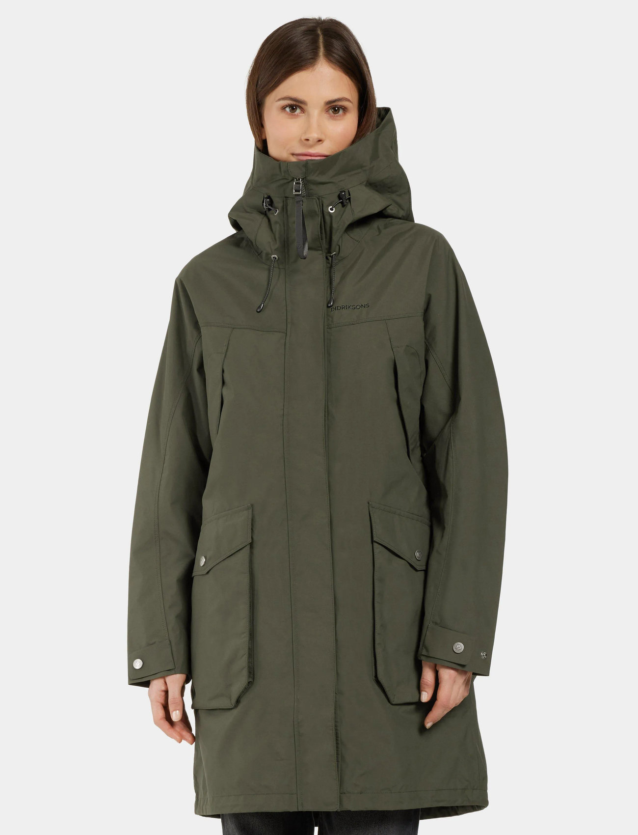 Didriksons Thelma Wns Parka 10, 34, Green, Sport Jackets > Sport Parkas, Dame