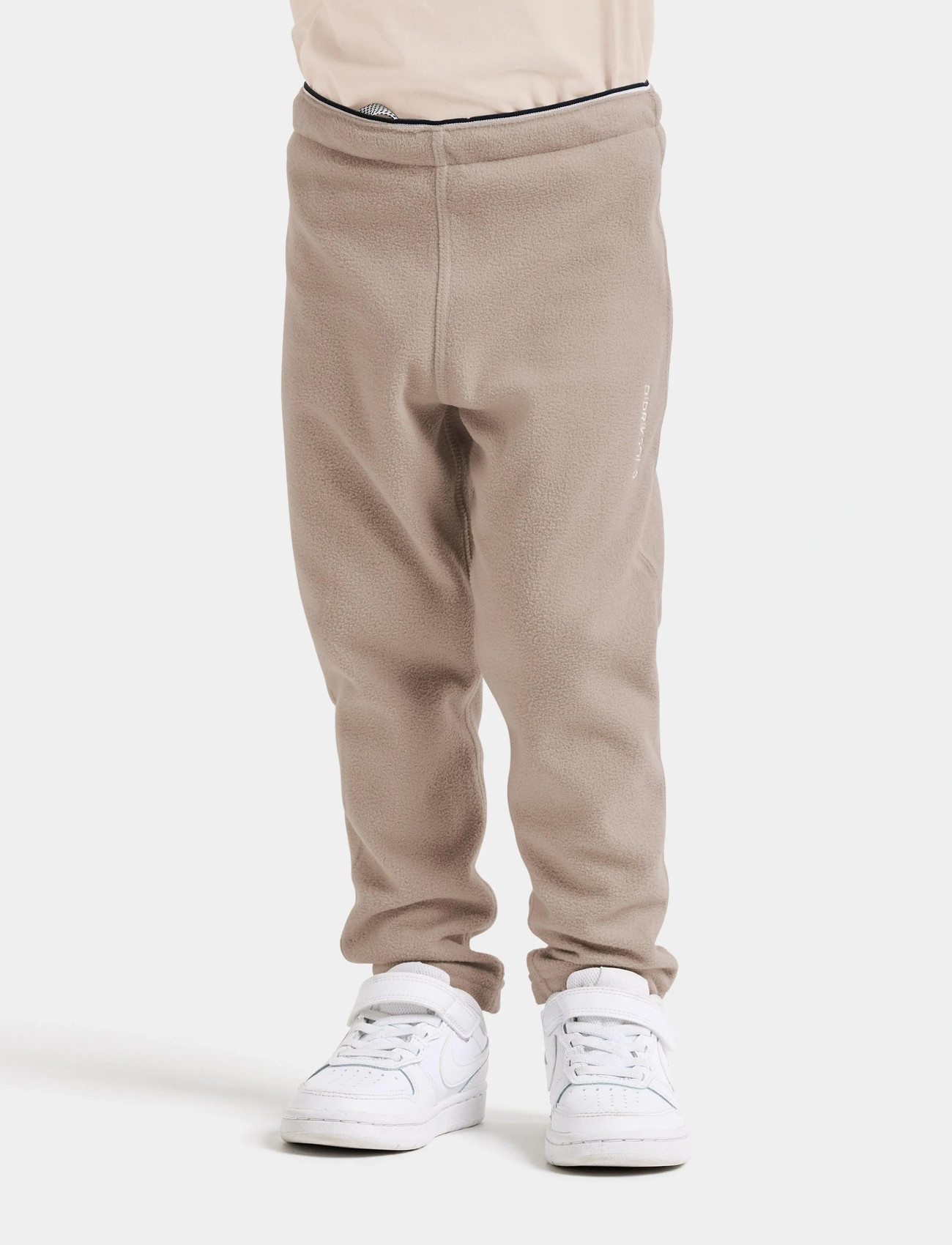 Didriksons Monte Kids Pants 9, 98, Beige, Overtøj I Fleece > Bukser I Fleece, Børn