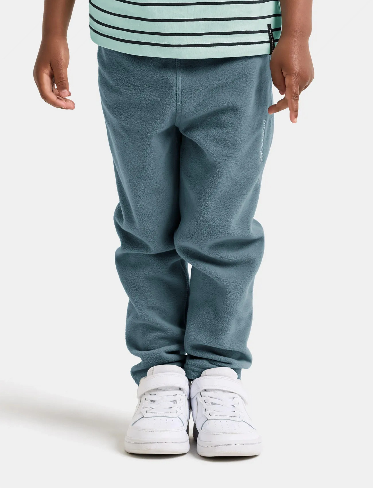 Didriksons Monte Kids Pants 9, 110, Blue, Overtøj I Fleece > Bukser I Fleece, Børn