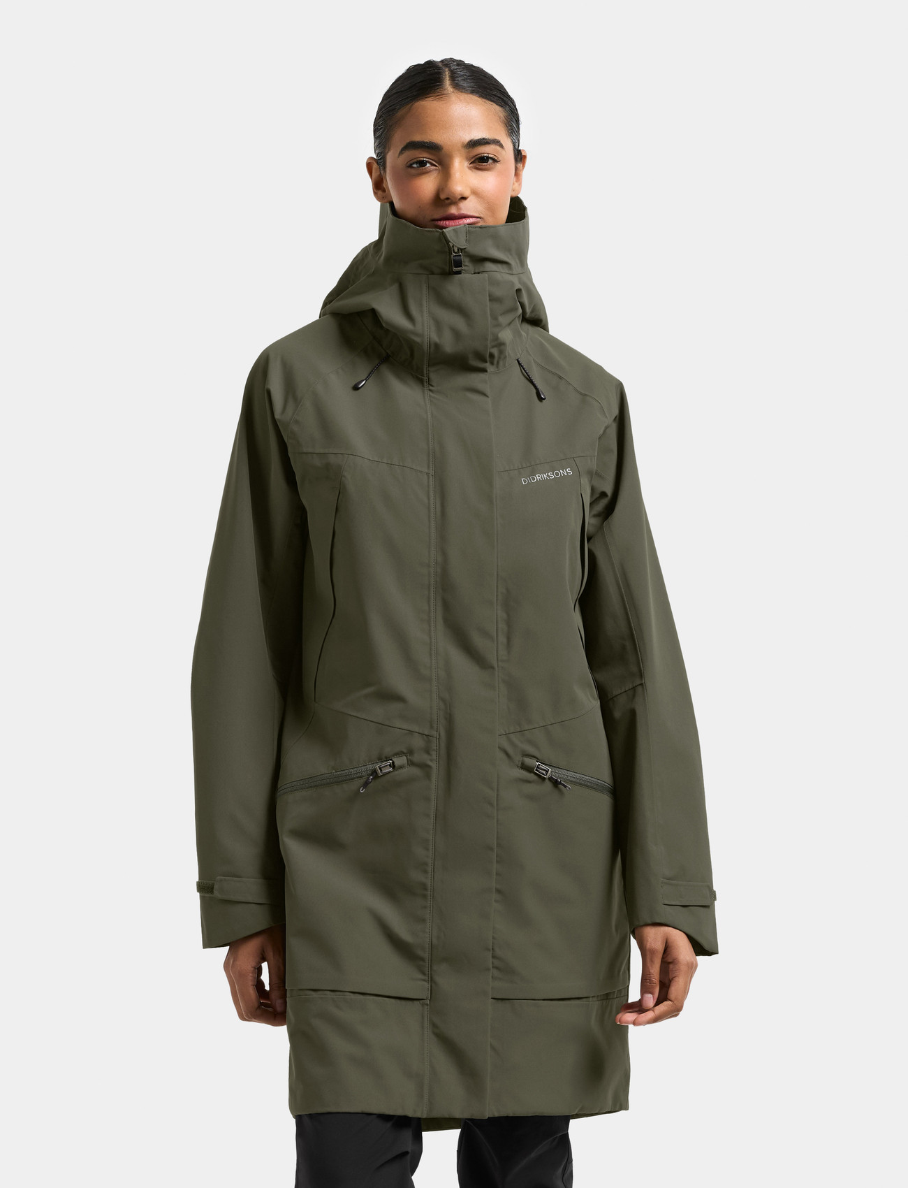 Didriksons Ilma Wns Parka 8, 36, Green, Sport Jackets > Sport Parkas, Dame