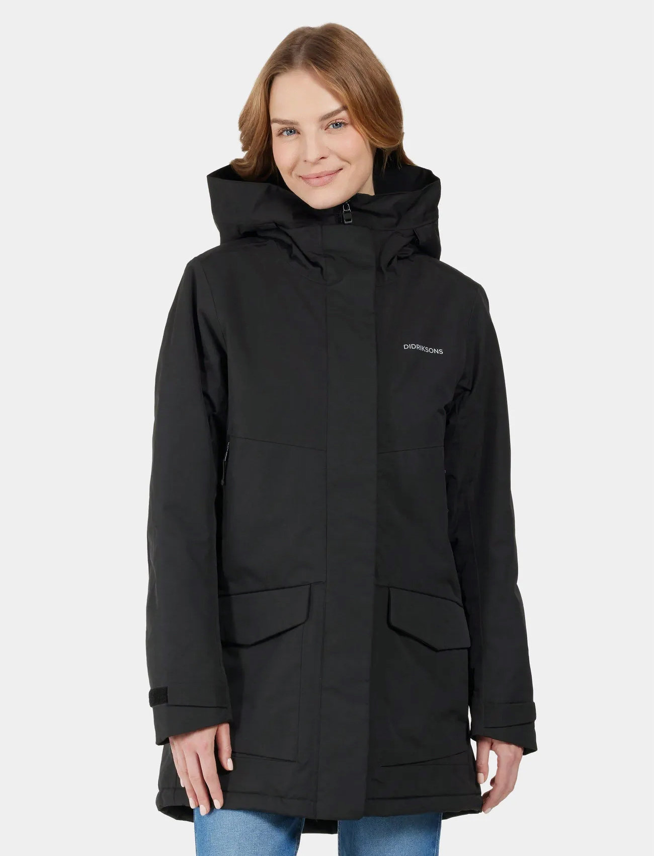 Didriksons Frida Wns Parka 7, 36, Black, Sport Jackets > Sport Parkas, Dame