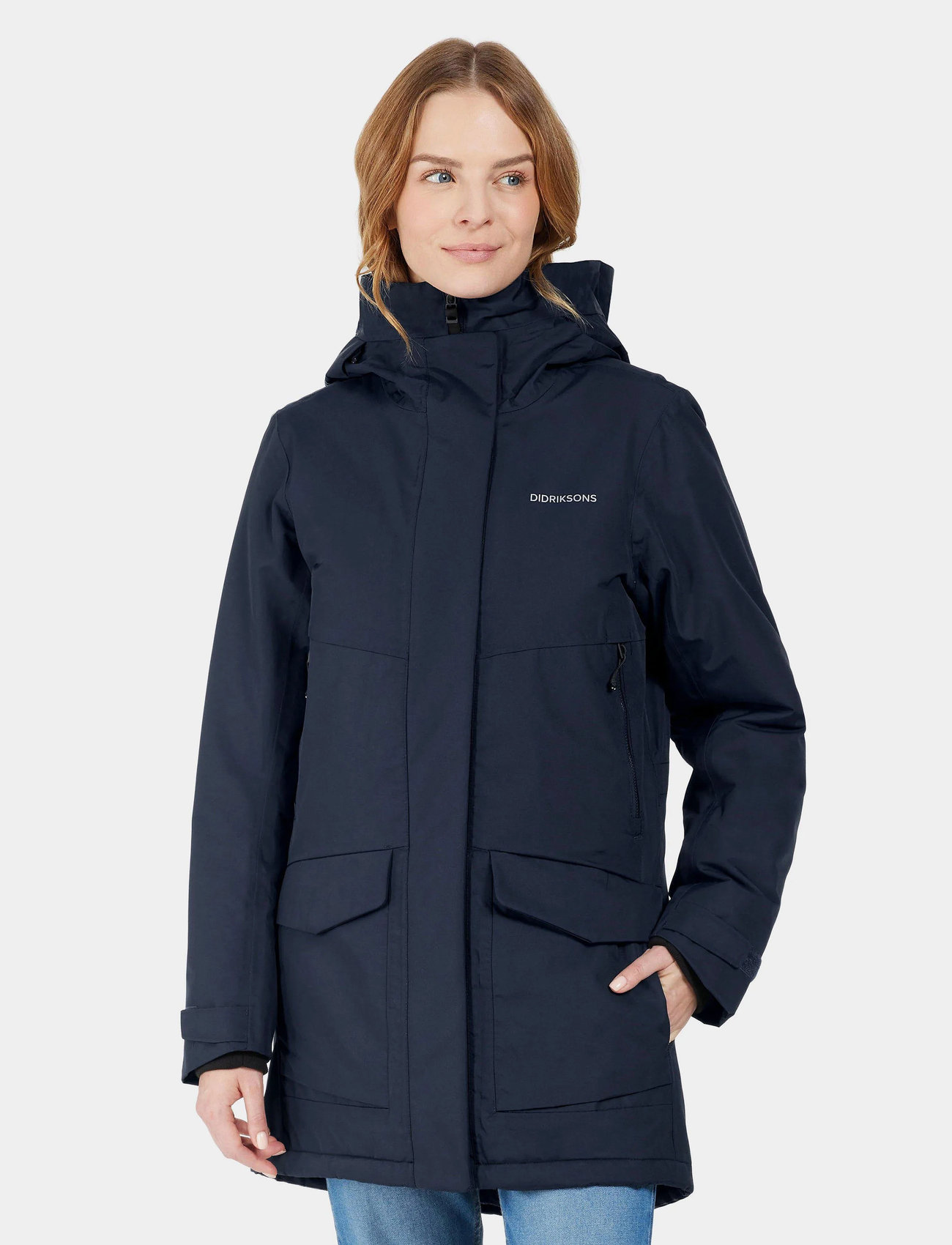 Didriksons Frida Wns Parka 7, 36, Navy, Sport Jackets > Sport Parkas, Dame