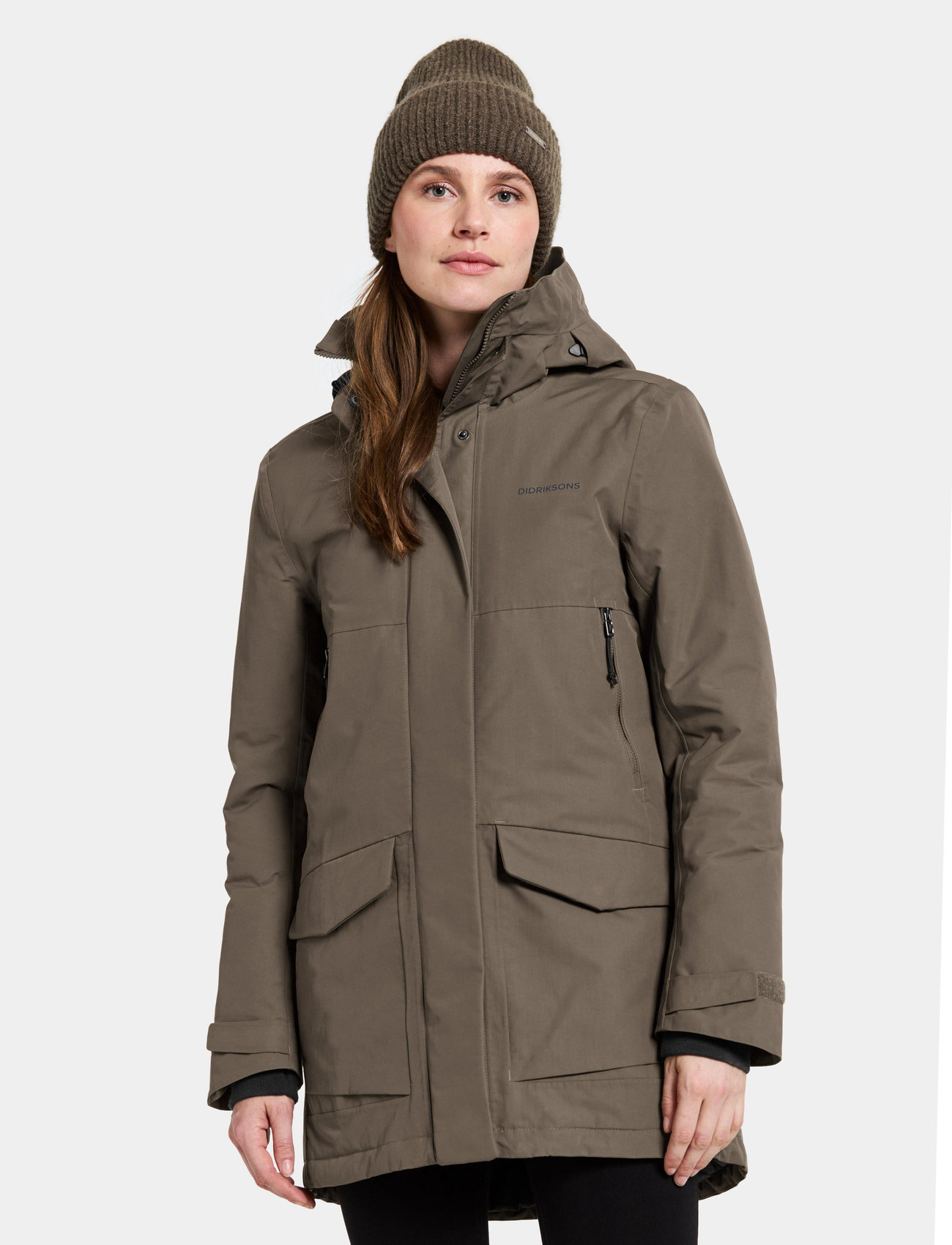 Didriksons Frida Wns Parka 7, 34, Brown, Sport Jackets > Sport Parkas, Dame