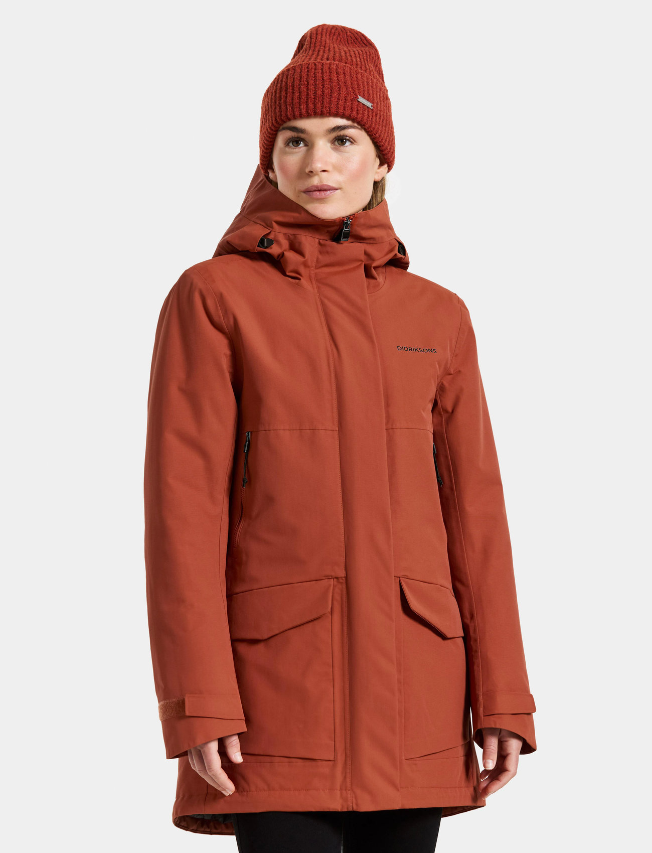 Didriksons Frida Wns Parka 7, 34, Orange, Sport Jackets > Sport Parkas, Dame