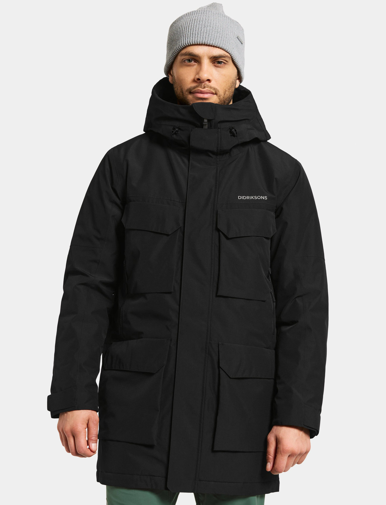 Didriksons Drew Usx Parka 8, M, Black, Sport Jackets > Sport Parkas, Herre