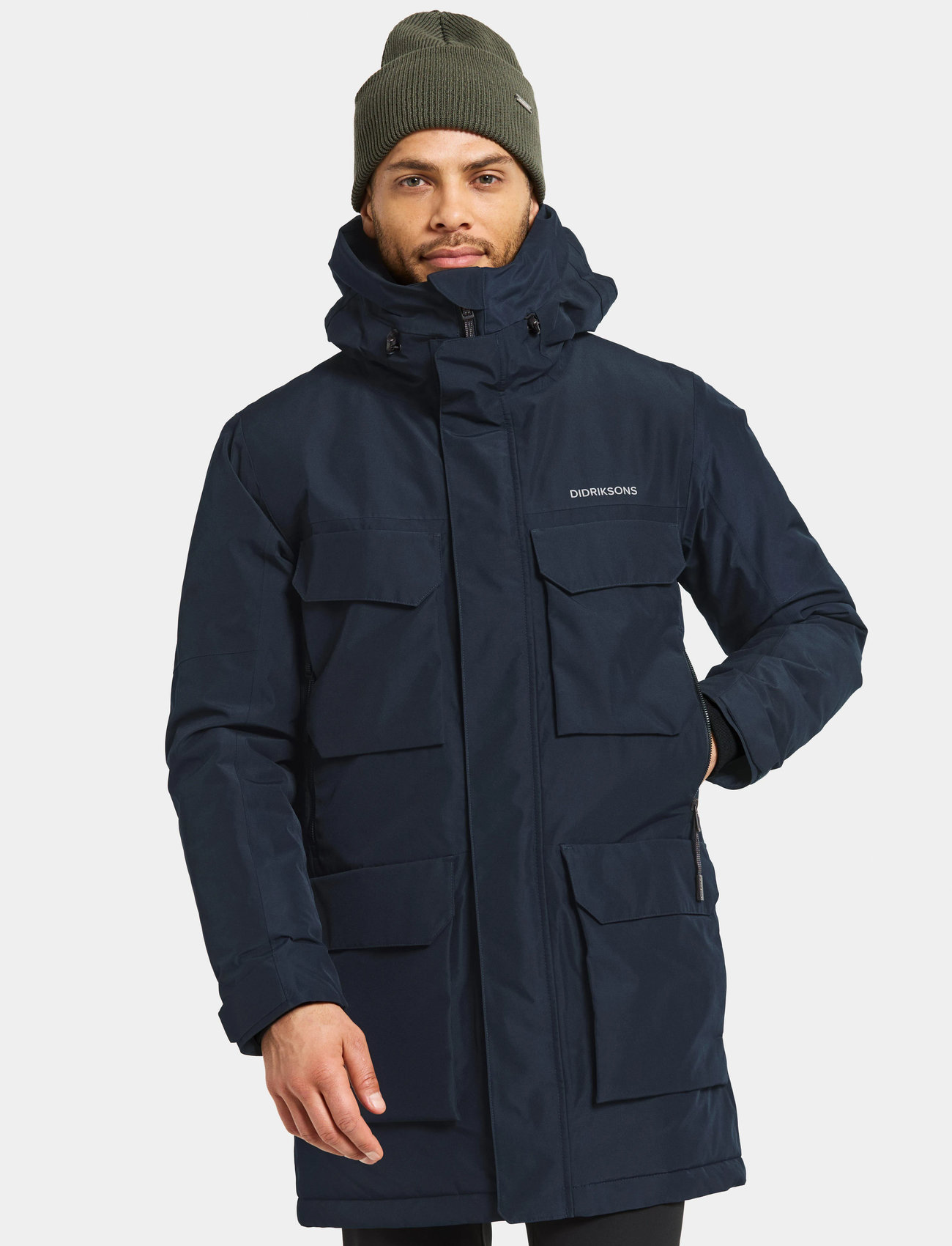 Didriksons Drew Usx Parka 8, M, Navy, Sport Jackets > Sport Parkas, Herre