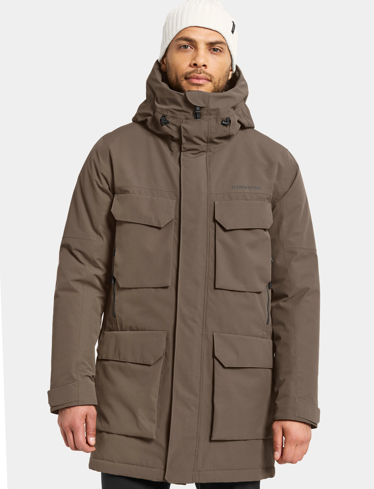 Didriksons Drew Usx Parka 8, S, Brown, Sport Jackets > Sport Parkas, Herre