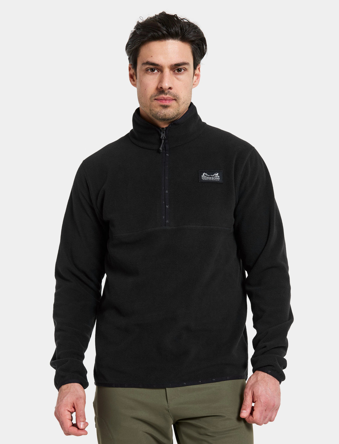Didriksons Vito Usx Halfzip, M, Black, Sport Fleeces & Midlayers > Sport Midlayers, Herre
