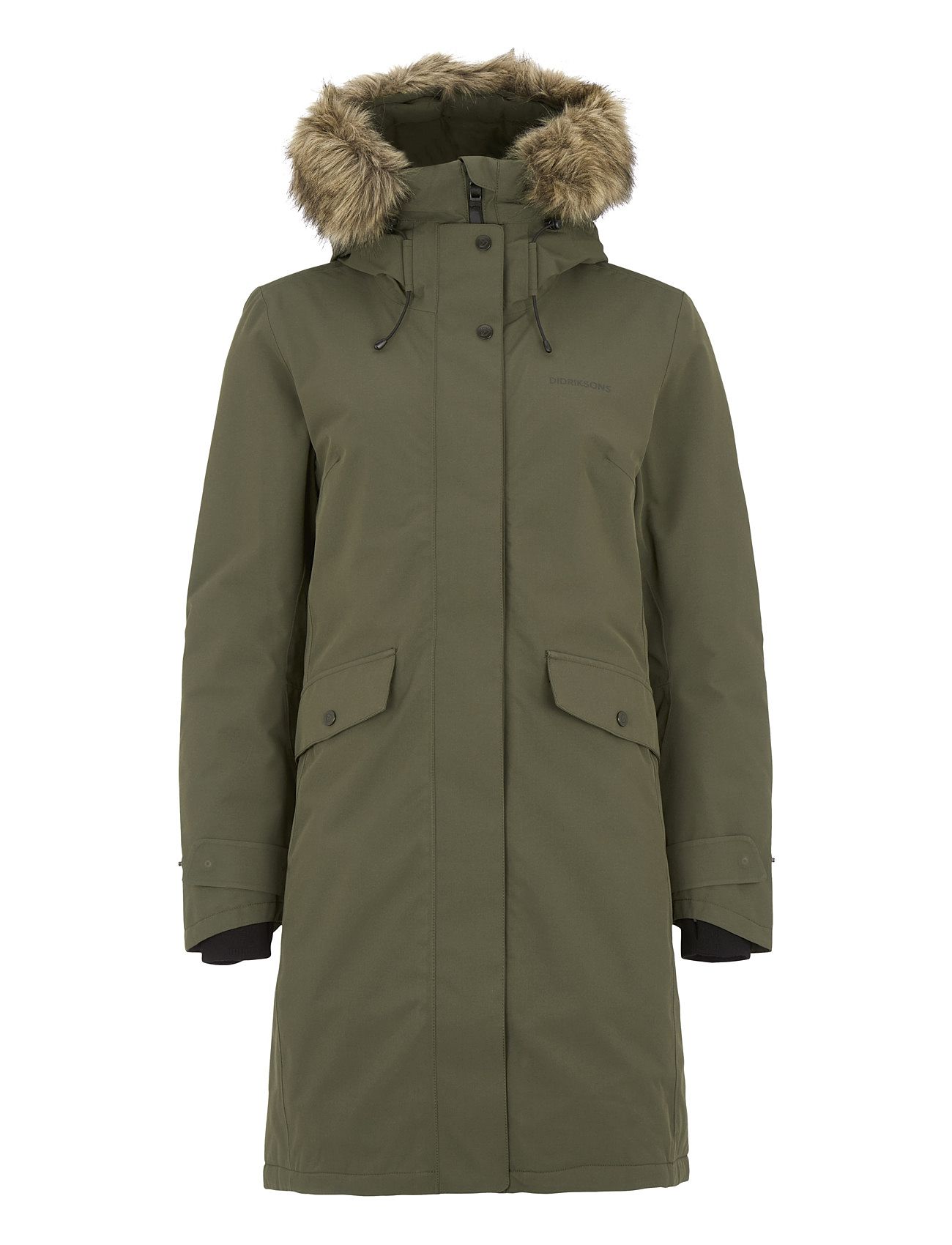 Didriksons Emma Wns Parka Khaki Green