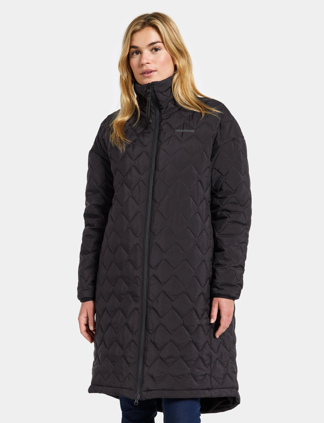 Didriksons Nino Wns Parka Long, 38, Black, Sport Jackets > Sport Parkas, Dame